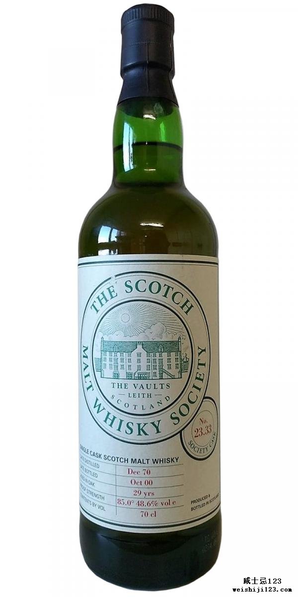 Bruichladdich 1970 SMWS 23.33