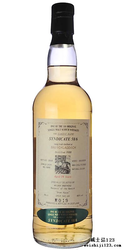 Bruichladdich 1988 Sy