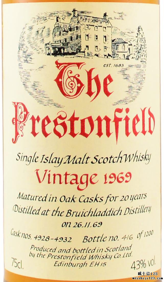 Bruichladdich 1969 SV