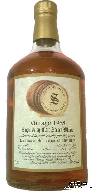 Bruichladdich 1968 SV