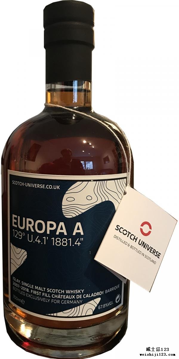 Scotch Universe Europa A - 129° U.4.1' 1881.4"