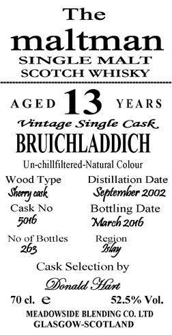 Bruichladdich 2002 MBl