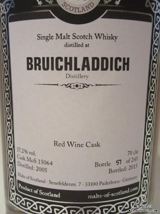 Bruichladdich 2005 MoS