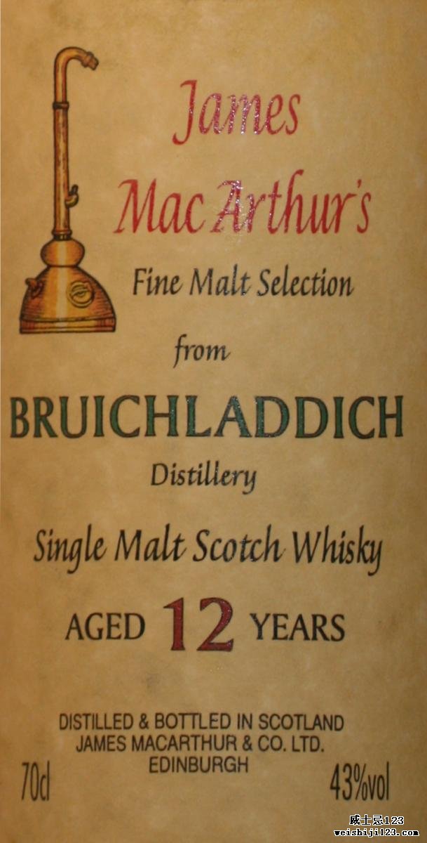 Bruichladdich 12-year-old JM