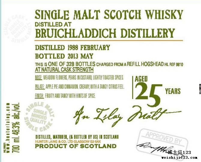 Bruichladdich 1988 HL