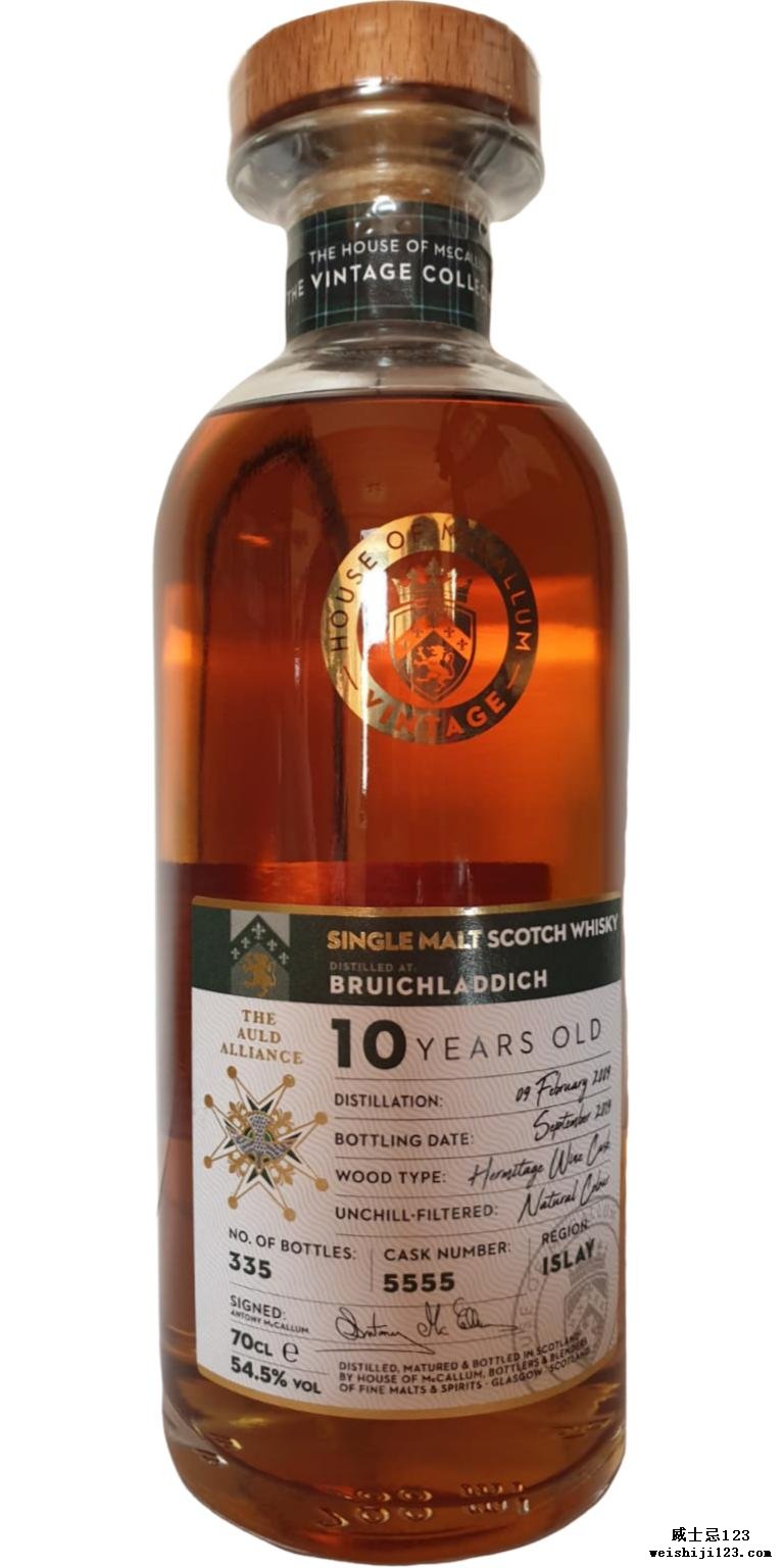 Bruichladdich 2009 HoMc