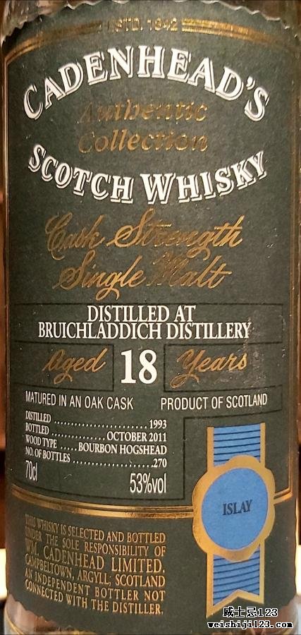 Bruichladdich 1993 CA