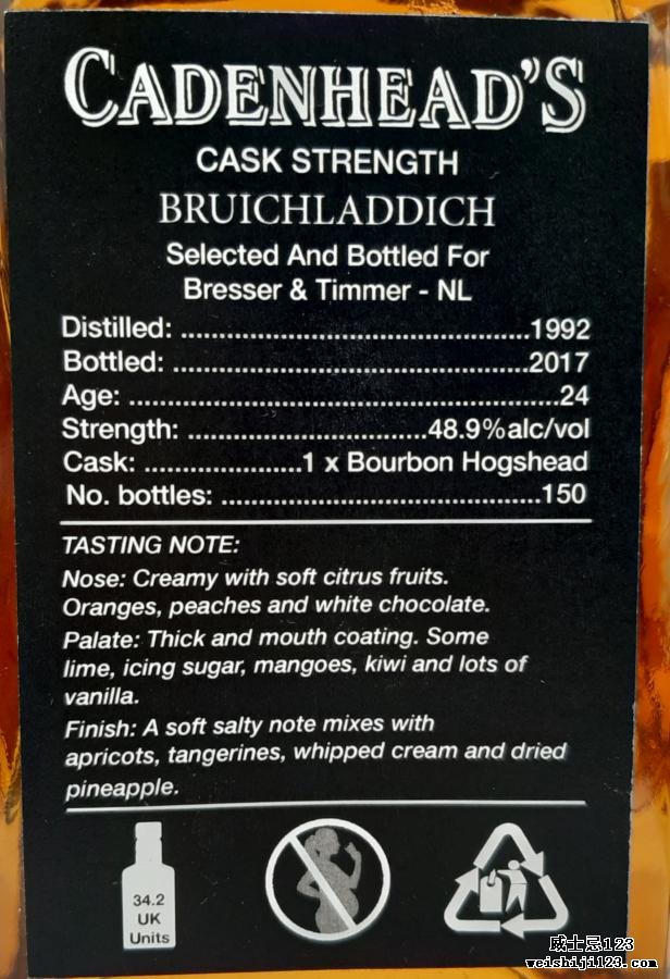 Bruichladdich 1992 CA