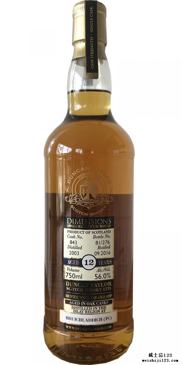 Bruichladdich 2003 DT