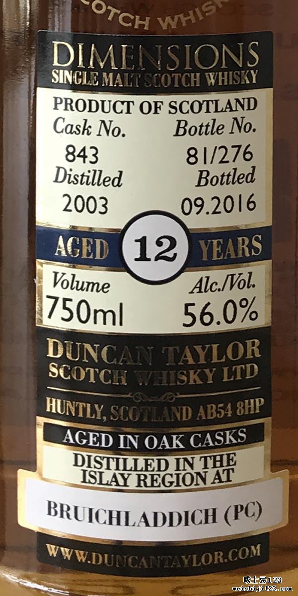 Bruichladdich 2003 DT