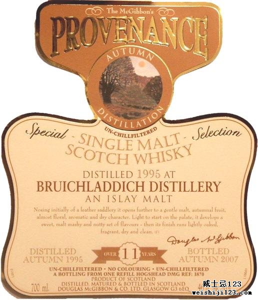 Bruichladdich 1995 McG