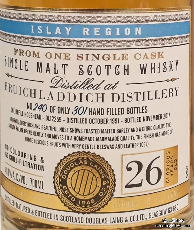 Bruichladdich 1991 DL