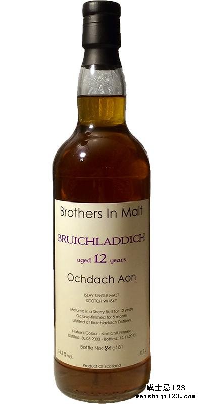 Bruichladdich 2003 BiM