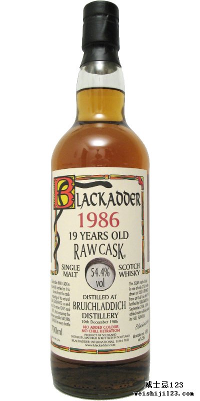 Bruichladdich 1986 BA