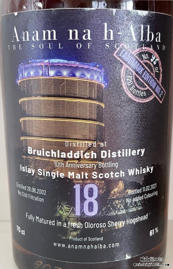 Bruichladdich 2002 Anha