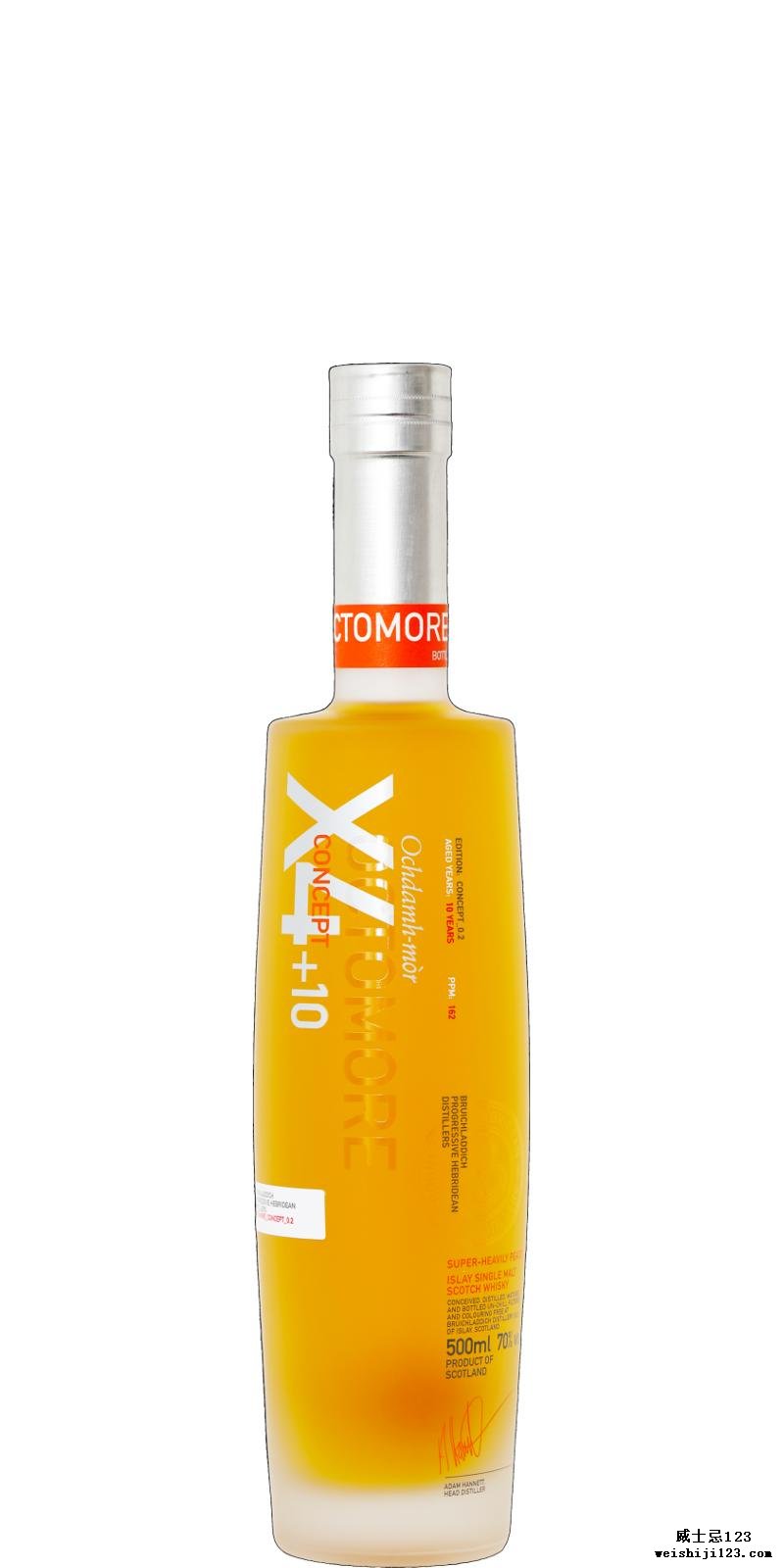 Octomore Edition X4 + 10 / Concept 0.2 /162 ppm