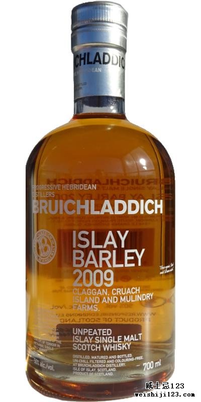 Bruichladdich 2009 Islay Barley