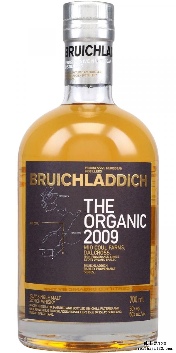 Bruichladdich 2009 - The Organic