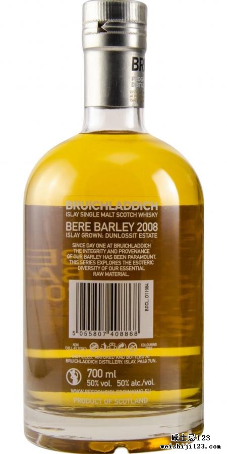 Bruichladdich 2008 - Bere Barley