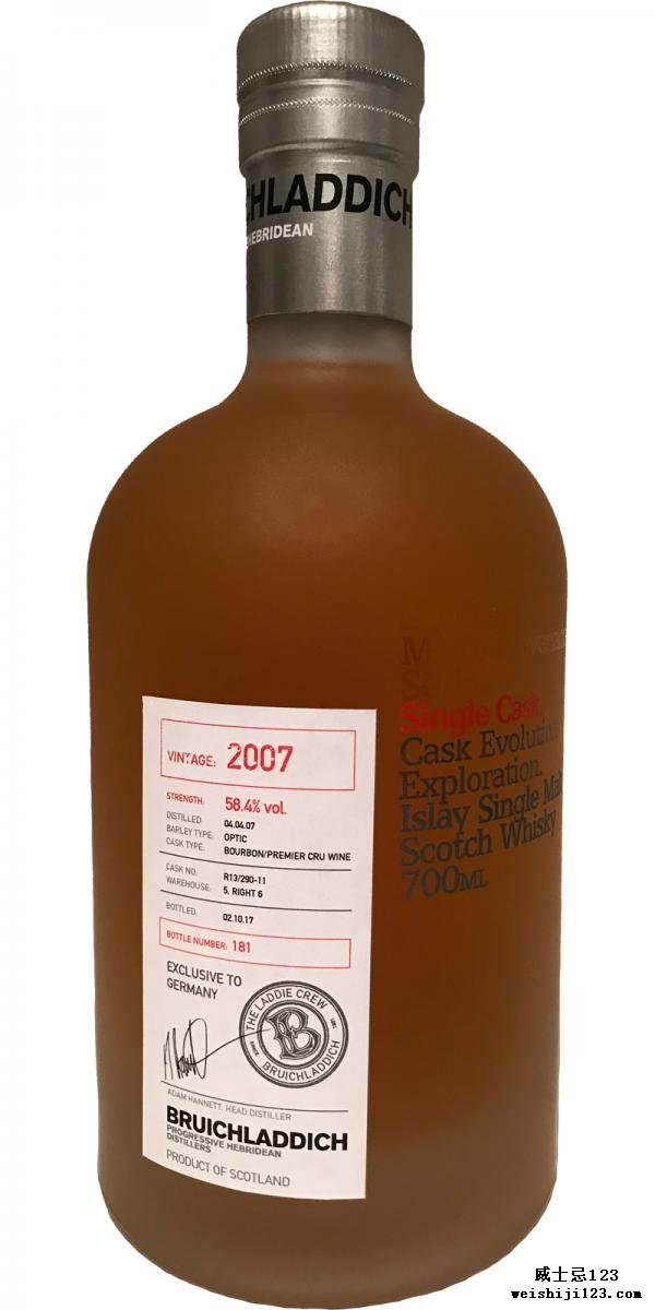 Bruichladdich 2007