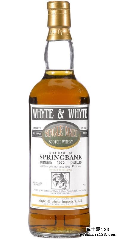 Springbank 1972 W&W