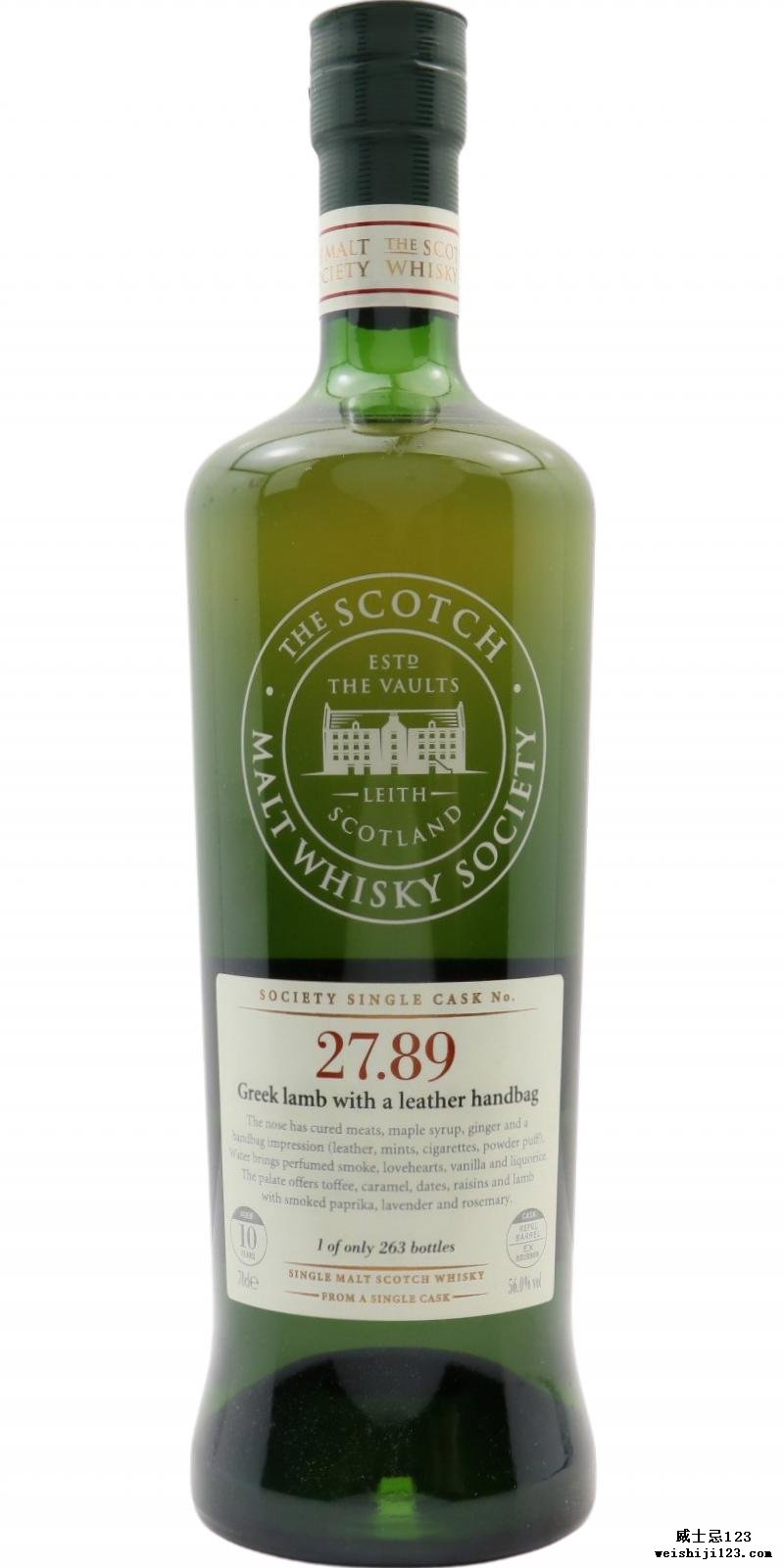 Springbank 2000 SMWS 27.89