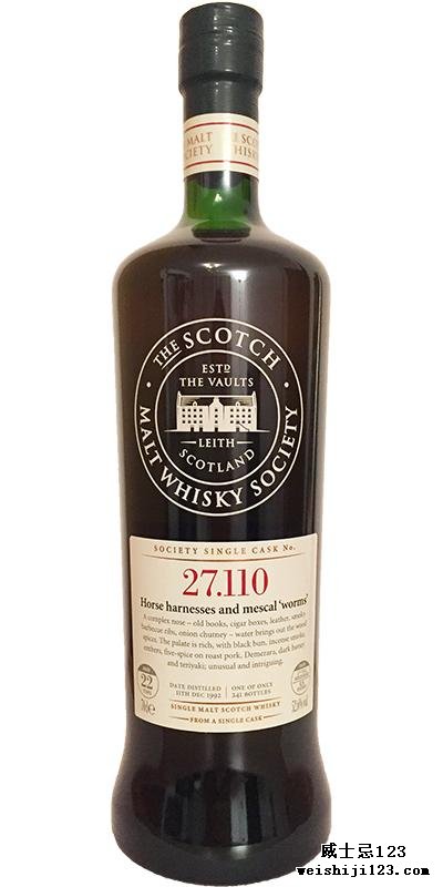 Springbank 1992 SMWS 27.110