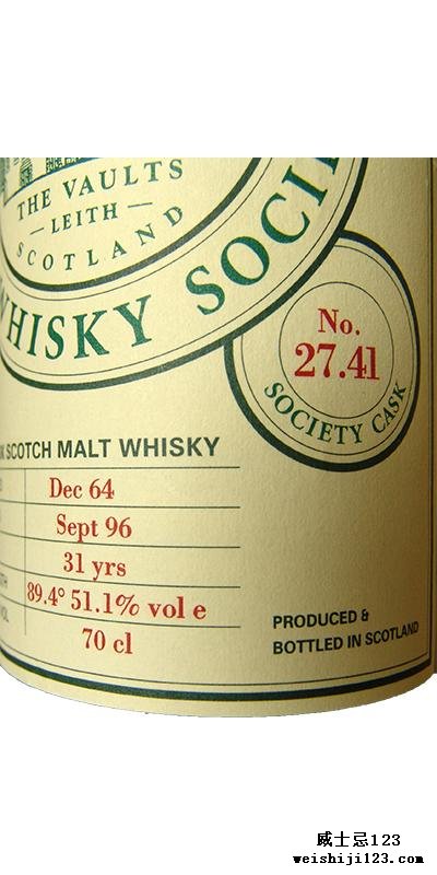 Springbank 1964 SMWS 27.41