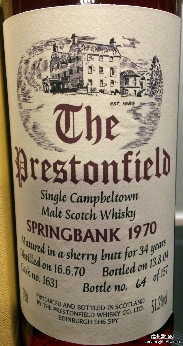 Springbank 1970 SV