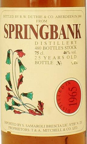Springbank 1965 Sa