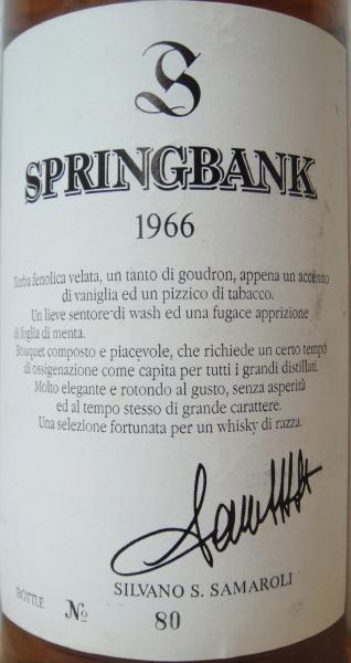 Springbank 1966 Sa