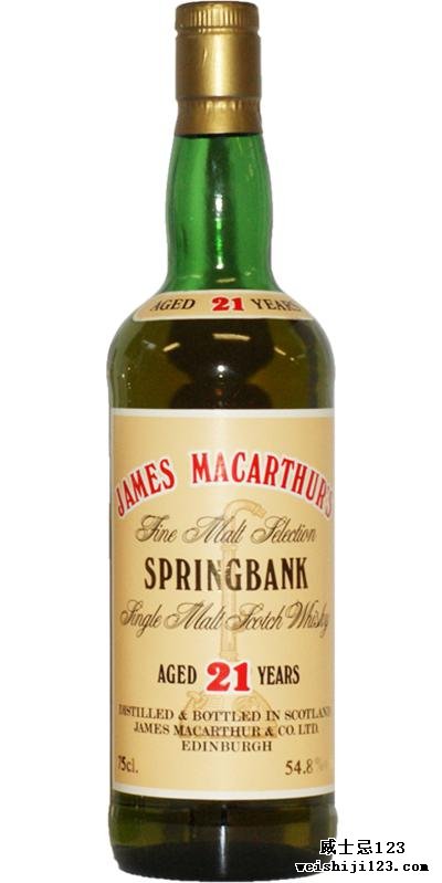 Springbank 21-year-old JM