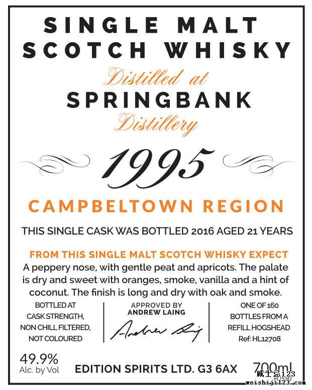 Springbank 1995 ED