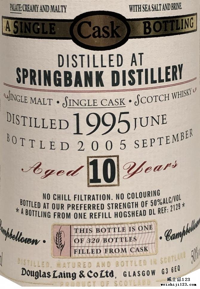 Springbank 1995 DL