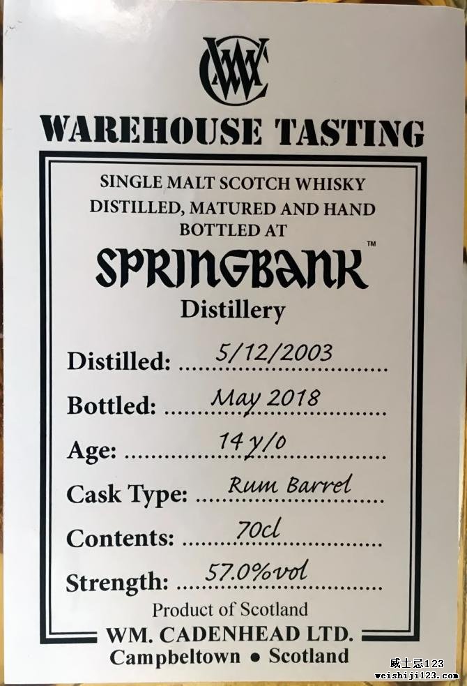 Springbank 2003 CA