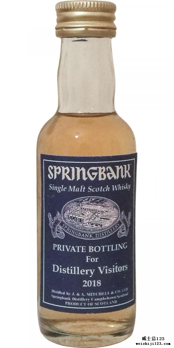 Springbank Distillery Visitors 2018