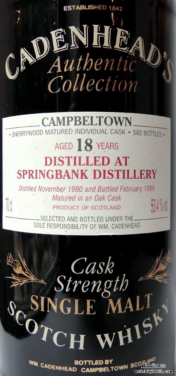 Springbank 1980 CA