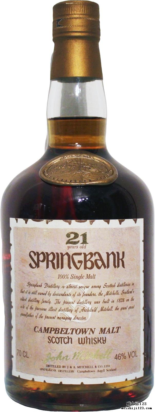 Springbank 21-year-old John Mitchell