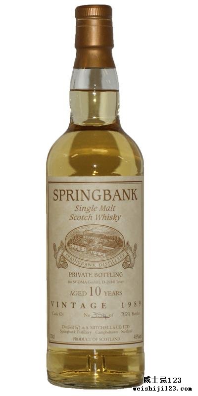 Springbank 1989 Private Bottling