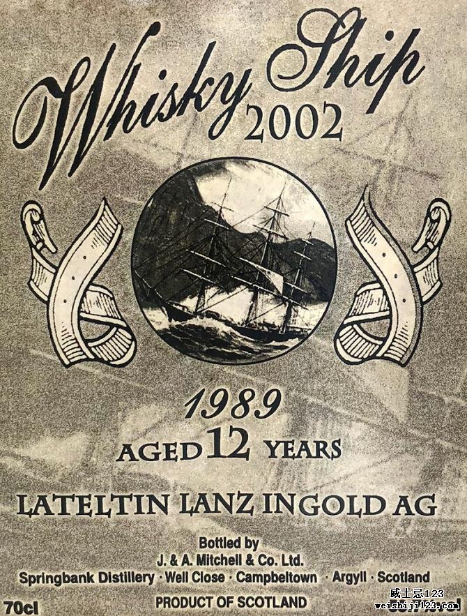 Springbank 1989 Whisky Ship 2002