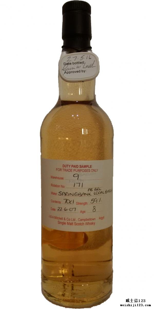 Springbank 2007 - Local Barley