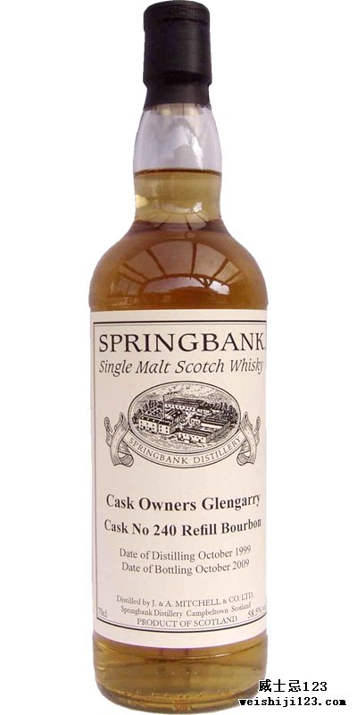 Springbank 1999 Private Bottling