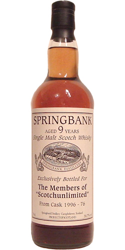 Springbank 1996 Private Bottling