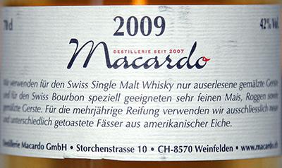 Macardo 2009 Single Malt