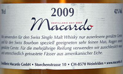 Macardo 2009 Bourbon