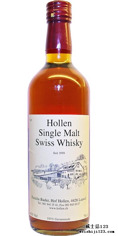 Hollen Single Malt Swiss Whisky