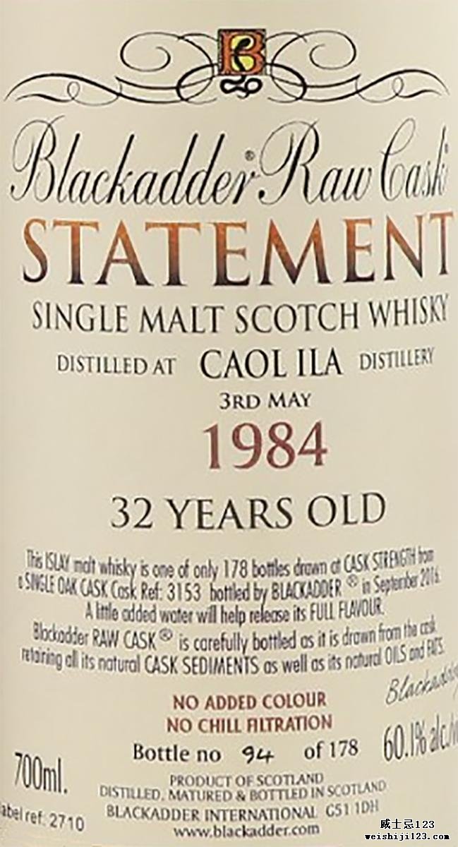 Caol Ila 1984 BA