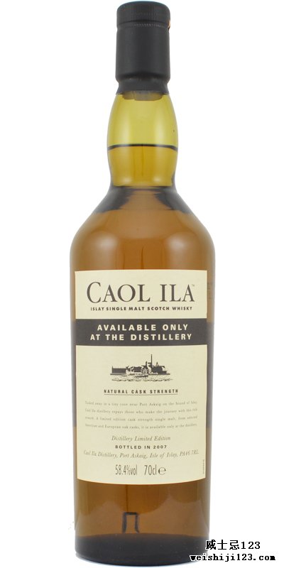 Caol Ila Available only at the Distillery