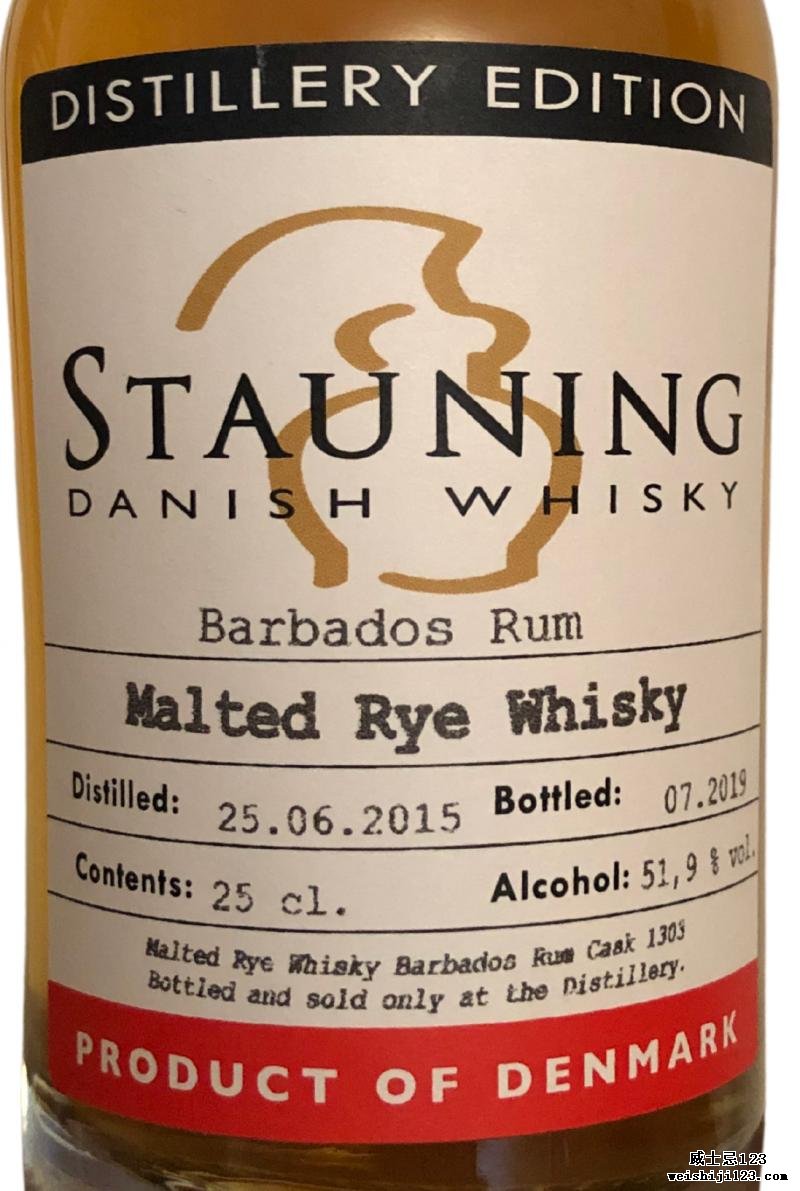 Stauning Malted Rye Whisky