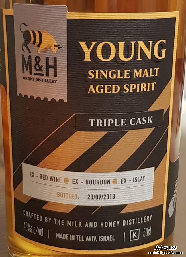 M&H Young Single Malt Aged Spirit